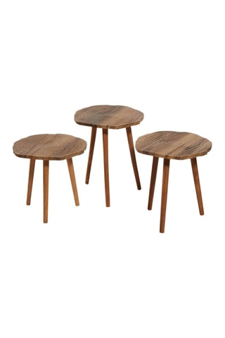 3 tables gigognes Tuval - 40 x 47 x 40 / 40 x 42 x 40 / 40 x 37 x 40 cm