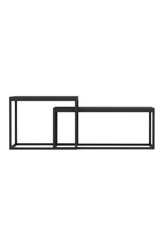 2 tables gigognes Leka - 45 x 47 x 60 / 72 x 37 x 45 cm