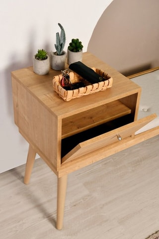 Banc - Revêtement en lin - 105 x 45 x 40 cm