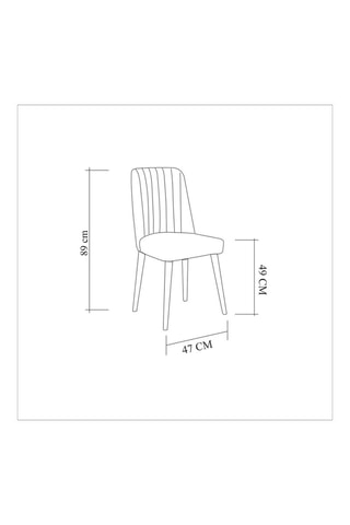 Chaise - 47 x 89 x 46 cm
