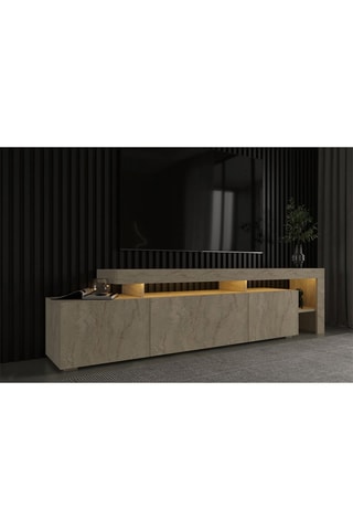 Meuble TV 3 portes Beliz - 192 x 53 x 37 cm