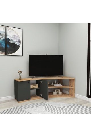 Meuble TV 2 portes Termera - 138 x 48,6 x 67,7 cm