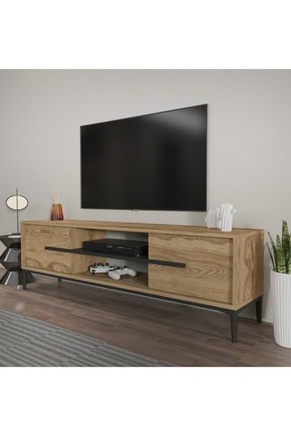 Meuble TV 2 portes Eslem - 120 x 43,6 x 29,6 cm