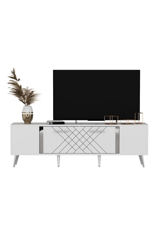 Meuble TV 1 abattant Detas - 150 x 48,2 x 35 cm