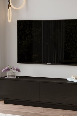 Meuble TV 2 abattants - 140 x 35,5 x 38,2 cm