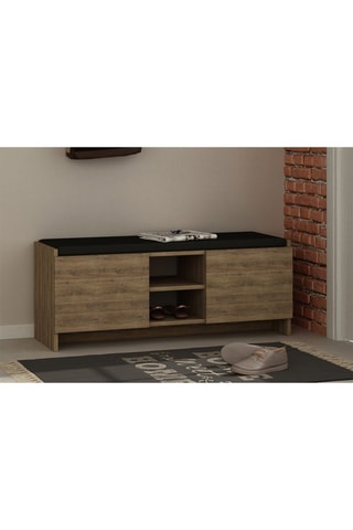 Meuble à chaussures 2 portes - 110 x 43 x 37 cm