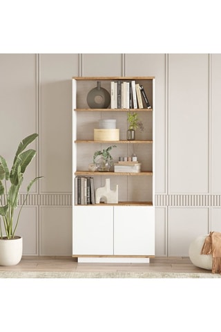 Bibliothèque 2 portes Fr16-Aw - 77,5 x 168,3 x 26,8 cm