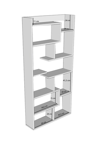 Bibliothèque - 90 x 182 x 22 cm
