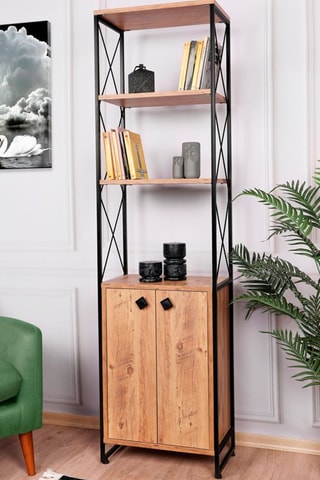 Bibliothèque 2 portes Imitation bois