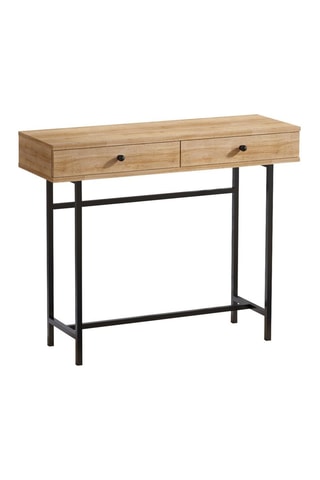 Console Esta - Imitation bois et noir