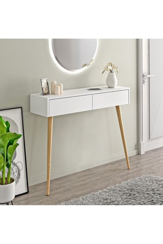 Commode 2 tiroirs Liz - Blanc