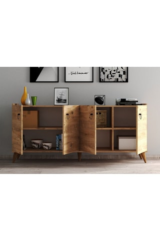 Buffet 4 portes KSL0102 - Imitation bois