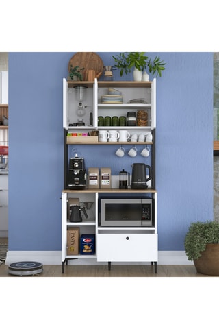 Buffet de cuisine 4 portes - 90 x 184,2 x 38 cm