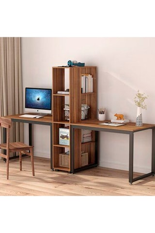 Bureau double Imitation bois