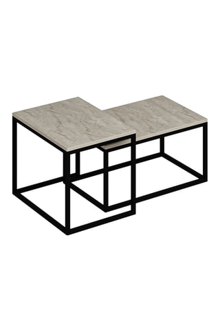 Table basse Leka - 72 x 37 x 45 / 60 x 47 x 45 cm