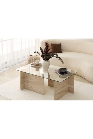 Table basse en verre New Escape - 105 x 40 x 65 cm