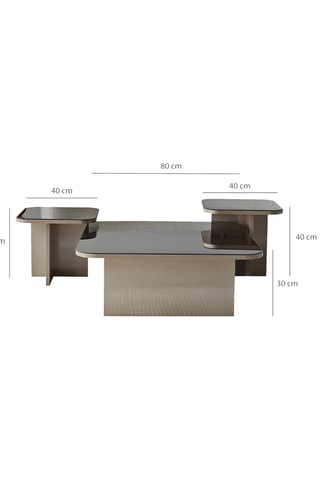 Table basse Jazz - 80 x 30 x 80 cm