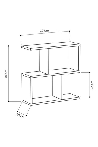 Table d'appoint - 60 x 60 x 20 cm 