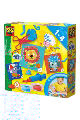 Kit de plastilina peinados en tarjetas de animales - Desde 1 año