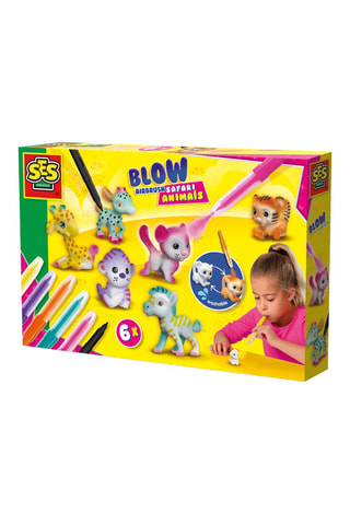 Rotuladores aerógrafos animales safari - Desde 5 años