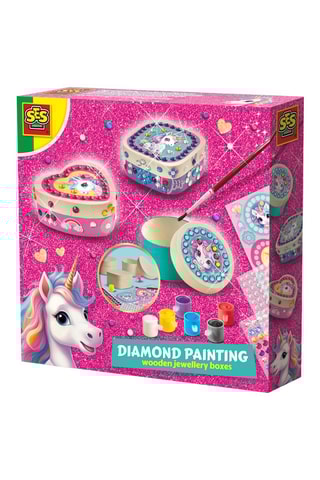 Estuche de joyeros de <b>madera</b> y mosaico de diamantes - Desde 5 años