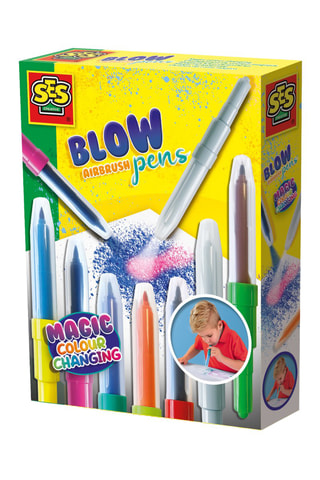 7 rotuladores aerógrafos para soplar - Desde 5 años