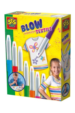 7 rotuladores aerógrafos para soplar - Desde 5 años