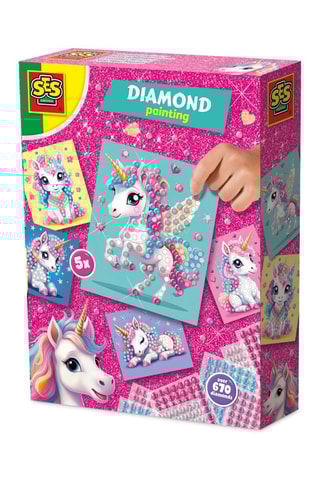 Mosaico de diamantes Unicornio - 672 piezas - Desde 3 años