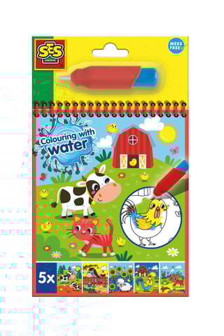 Libro para colorear con agua Granja - Desde 3 años