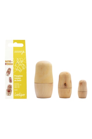 Muñecas rusas de madera - 3 piezas - Desde 3 años