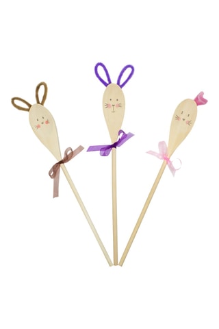 10 cucharas de madera - Desde 3 años - 30 cm