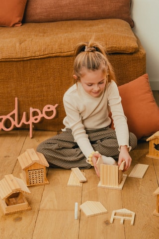 Comedero de pájaros de madera para montar - desde 5 años