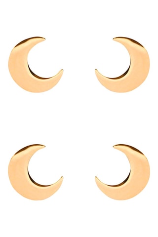 2 paires de puces Doré