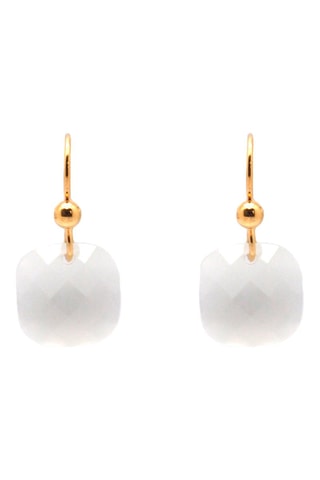 Boucles d'oreilles - Doré et blanc