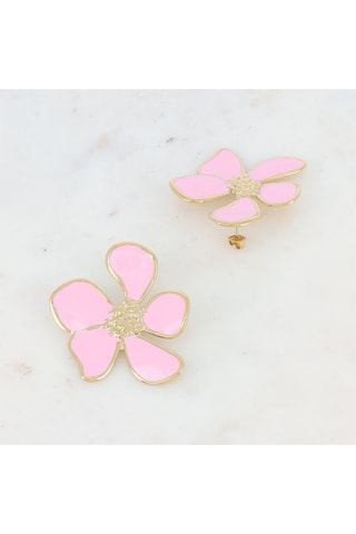 Boucles d’oreilles - Doré et rose