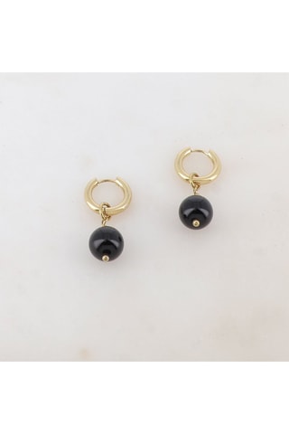 Boucles d’oreilles pendantes - Onyx