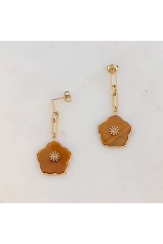 Boucles d'oreilles - Œils-de-tigre