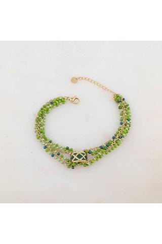 Bracelet multirangs - Vert