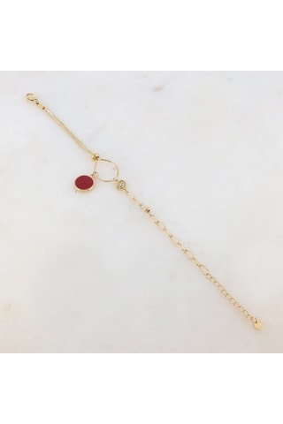 Bracelet - Doré et rouge