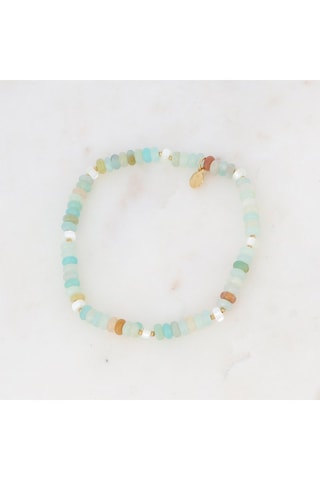 Bracelet - Amazonites et nacre