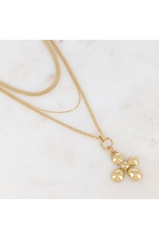 Collier multi rangs - Doré