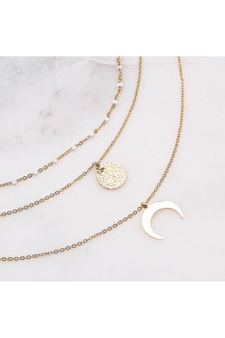 Collier - Doré et blanc