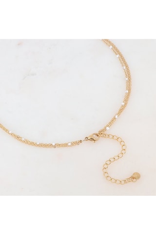 Collier - Doré et blanc