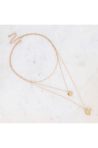 Collier - Doré et blanc