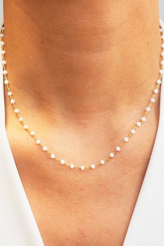 Collier - Doré et blanc