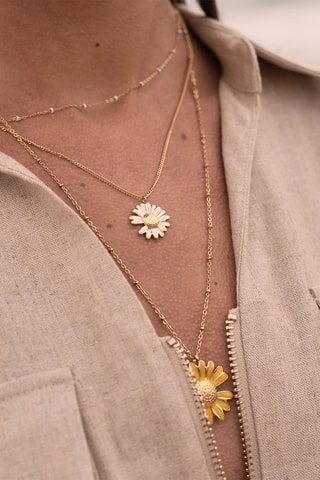 Collier - Doré et blanc