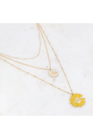 Collier - Doré et blanc