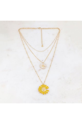 Collier - Doré et blanc