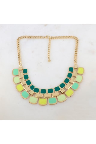 Collier - Doré et vert