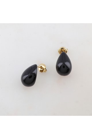 Boucles d'oreilles - Doré et noir